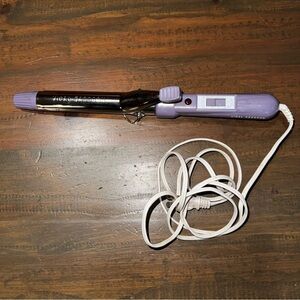 Vidal Sassoon VS122 1 Inch Barrel Pro Curling Iron Waves Y2K Purple Tested Works